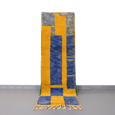Moroccan Vintage Runner Rug 2.6 x 7.9 feet / 81 x 242 cm - Ettilux Home